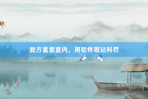 我方蓄意室内，用软件瑕玷科罚